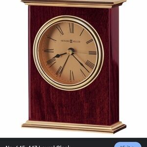 Howard Miller Burgundy desk clock